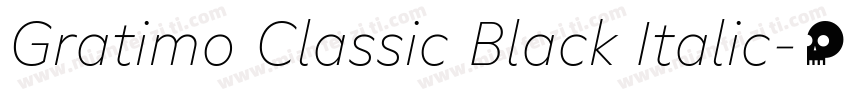 Gratimo Classic Black Italic字体转换